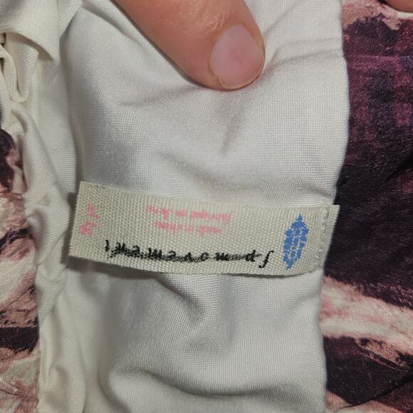 Free People FP Movement The Way Home Floral Shorts Eggplant Size XL - Picture 5 of 7